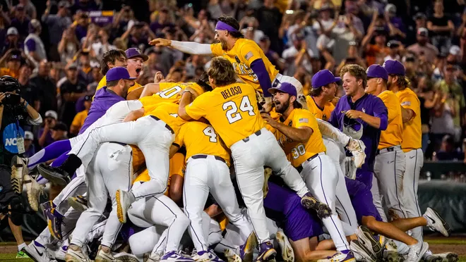 LSU Baseball: Celebrating a National Championship Victory at Alex Box Stadium